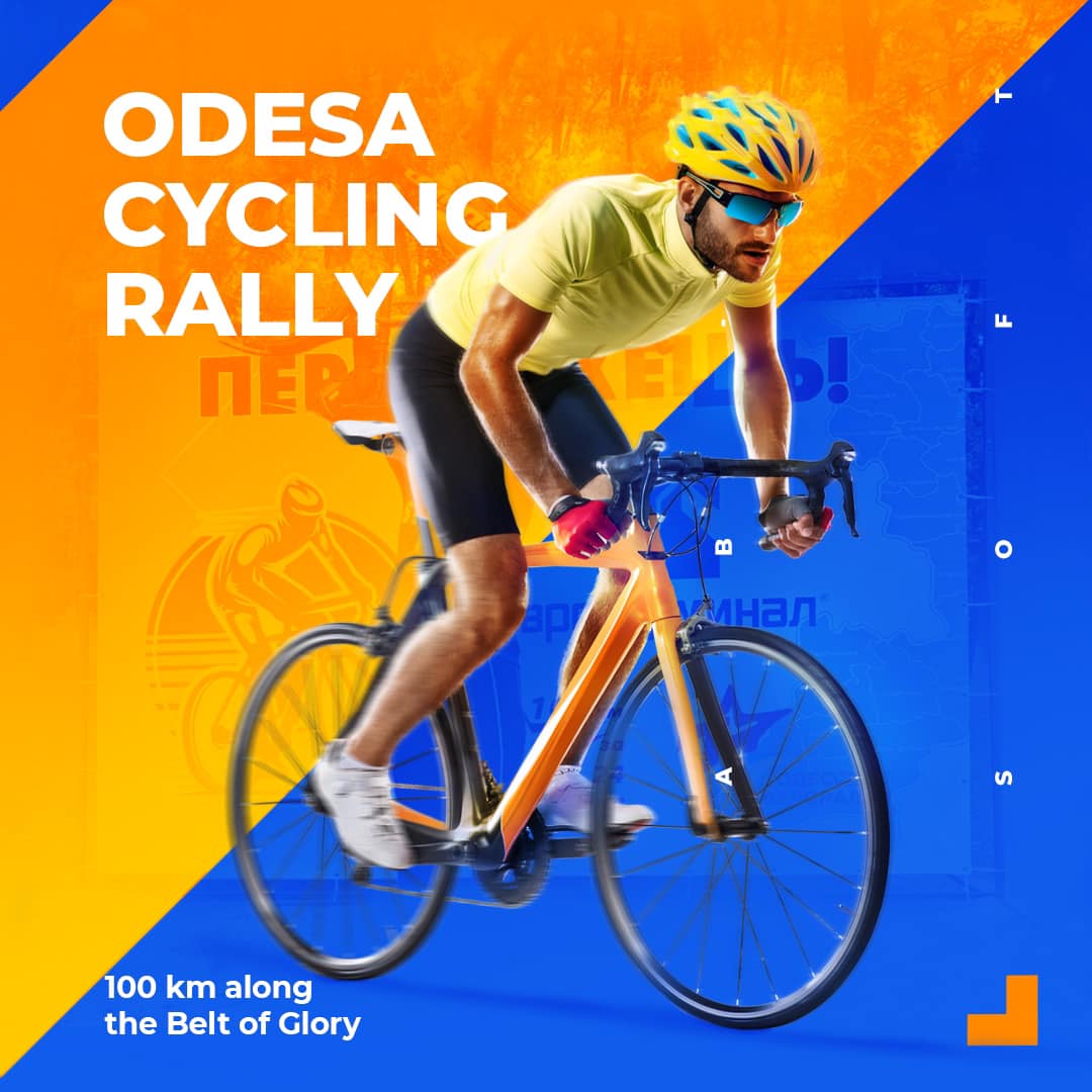 Top Ten Dev at the Odesa cycling rally 2021